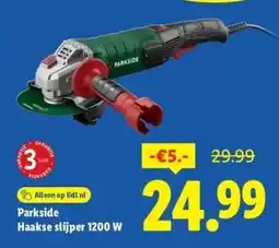 Lidl Parkside Haakse slijper 1200 W aanbieding