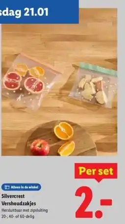 Lidl SilvercrestVershoudzakjes aanbieding
