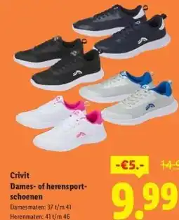 Lidl Crivit Dames- of herensport- schoenen aanbieding