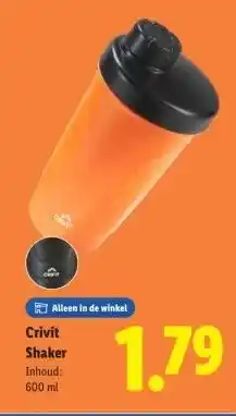 Lidl Crivit Shaker aanbieding