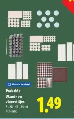 Lidl Parkside Wand- en vloerviltjes aanbieding