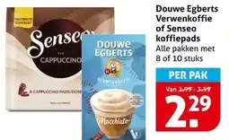 Hoogvliet Douwe Egberts Verwenkoffie of Senseo koffiepads aanbieding