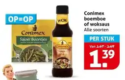 Hoogvliet Conimex boemboe of woksaus aanbieding