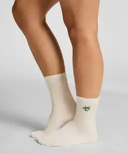 Hunkemoller Hunkemöller Halfhoge sokken van modal Wit aanbieding