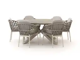 Kees Smit Bellagio Cupello/ROUGH-Y ø 180cm dining tuinset 7-delig aanbieding