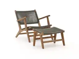 Kees Smit Bellagio Elcito lounge tuinstoel met voetenbank aanbieding