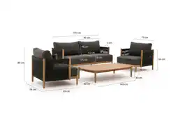 Kees Smit Zavelli Convivia stoel-bank loungeset 4-delig 4-zits aanbieding