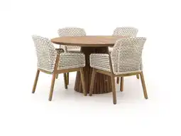 Kees Smit Zavelli Juntos/Santa Severina ø 130cm dining tuinset 5-delig aanbieding