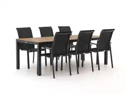 Kees Smit Forza Centallo/Fidenza 220cm dining tuinset 7-delig stapelbaar aanbieding
