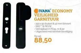 Ivana Economy Veiligheid Garnituur 250 x 50 (buiten) & 42 mm (binnen) aanbieding