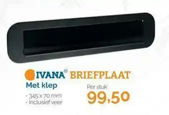 Ivana Briefplaat Met klep 345 x 70 mm per stuk aanbieding