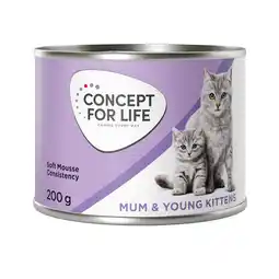 Zooplus Concept for Life Mama & Jonge Kittens Mousse - Nieuw Receptuur: Voordeelpakket 24 x 200 g aanbieding