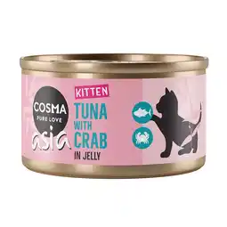 Zooplus Cosma Asia Kitten in Jelly 6 x 85 g Tonijn met krabvlees aanbieding