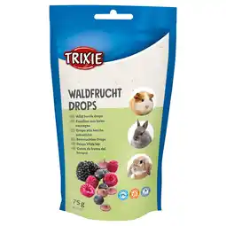 Zooplus 3 x 75 g Trixie Bosvruchten Drops knaagdieren snack aanbieding