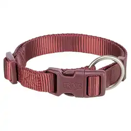 Zooplus Trixie Premium halsband, sangria Maat: M-L voor honden aanbieding