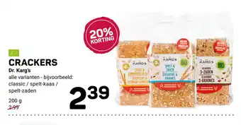 Ekoplaza Crackers Dr. Karg's 200 g aanbieding