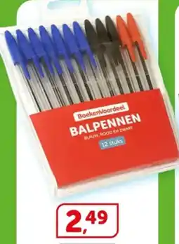 Boekenvoordeel Balpennen aanbieding