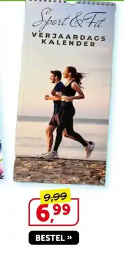 Boekenvoordeel Sport & Fit Verjaardags Kalender aanbieding