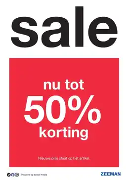 Zeeman sale aanbieding