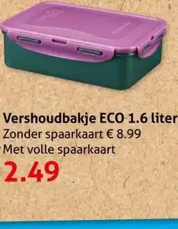 Hoogvliet Vershoudbakje ECO 1.6 liter aanbieding