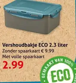 Hoogvliet Vershoudbakje ECO 2.3 liter aanbieding