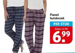 Hoogvliet Flanel huisbroek aanbieding