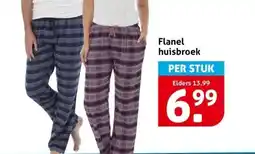 Hoogvliet Flanel huisbroek aanbieding