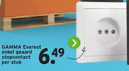 GAMMA GAMMA Everest enkel geaard stopcontact aanbieding