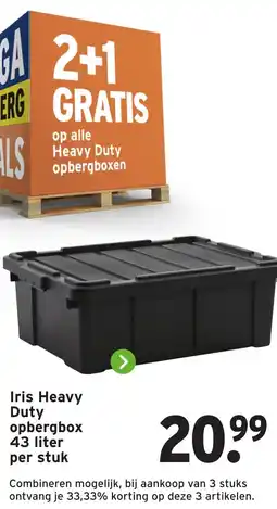 GAMMA Iris Heavy Duty opbergbox aanbieding