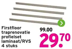 GAMMA Firstfloor traprenovatie profielset laminaat/RVS aanbieding