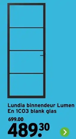 GAMMA Lundia binnendeur Lumen En 1C03 blank glas aanbieding