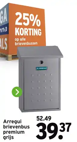 GAMMA Arregui brievenbus premium grijs aanbieding
