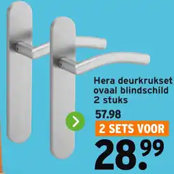 GAMMA Hera deurkrukset ovaal blindschild aanbieding