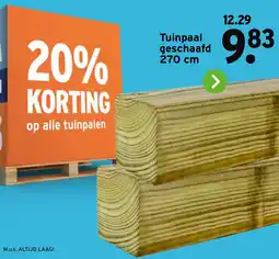 GAMMA Tuinpaal geschaafd aanbieding