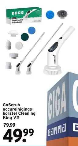 GAMMA GoScrub accureinigingsborstel Cleaning King V2 aanbieding