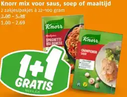 Poiesz Knorr mix voor saus, soep of maaltijd aanbieding