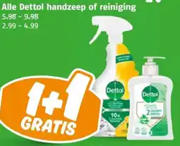 Poiesz Alle Dettol handzeep of reiniging aanbieding