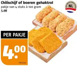 Poiesz Chilischijf of boeren gehaktrol aanbieding