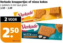Poiesz Verkade knappertjes of nizza kokos aanbieding
