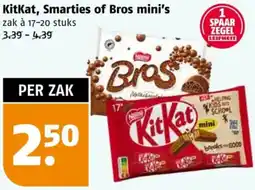 Poiesz KitKat, Smarties of Bros mini's aanbieding