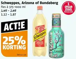 Poiesz Schweppes, Arizona of Bundaberg aanbieding