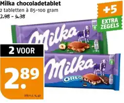 Poiesz Milka chocoladetablet aanbieding
