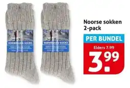 Hoogvliet Noorse sokken aanbieding
