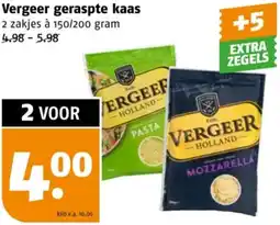 Poiesz Vergeer geraspte kaas aanbieding