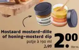 Poiesz Mostaard mosterd-dille of honing-mosterd dip aanbieding