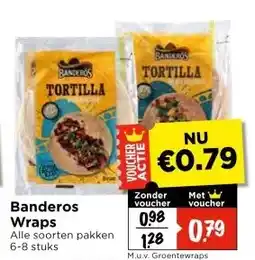 Vomar Voordeelmarkt Banderos Wraps aanbieding
