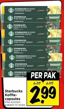 Vomar Voordeelmarkt Starbucks Koffie- capsules aanbieding