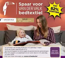Vomar Voordeelmarkt VAN DER VALK bedtextiel aanbieding