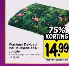 Vomar Voordeelmarkt Wasbaar Dekbed incl. Kussensloop- Jungle aanbieding