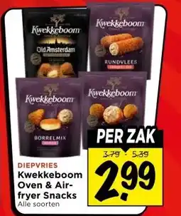Vomar Voordeelmarkt DIEPVRIES Kwekkeboom Oven & Air- fryer Snacks aanbieding